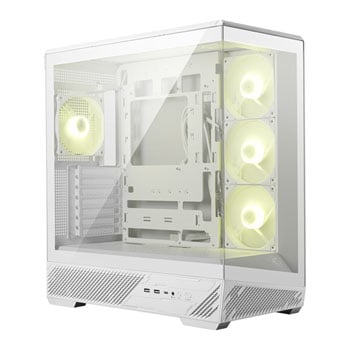 MSI MAG PANO 130R PZ Mid-Tower Tempered Glass White PC Gaming Case
