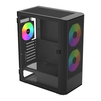 Montech X2 Plus Black Tempered Glass Compact Mid Tower PC Case inc 3 ARGB Fans