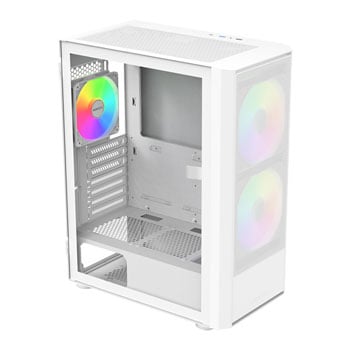 Montech X2 Plus White Tempered Glass Compact Mid Tower PC Case inc 3 ARGB Fans