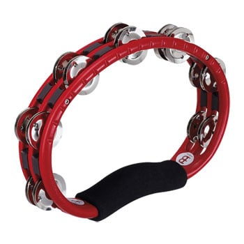 Meinl Traditional ABS Series Hand Held ABS Tambourine Red w/Nickel-Plated Jingles