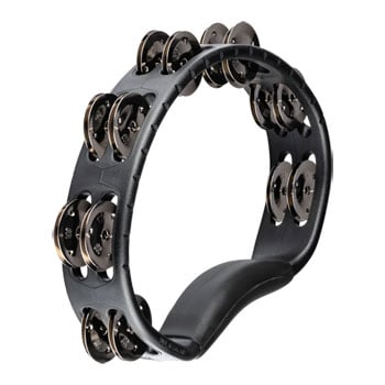 Meinl Percussion Headliner Series Molded ABS Dual-Row Tambourine Black