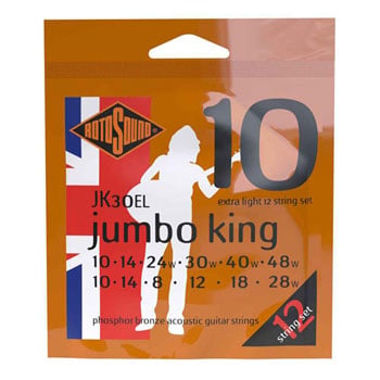 Rotosound Jumbo King 12 String Acoustic Extra Light
