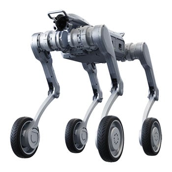 Unitree A2-W Pro Industrial Quadruped Robot with Wheels