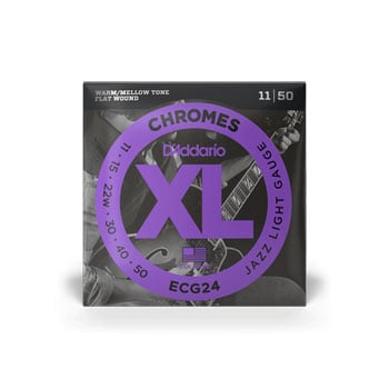 D'addario ECG24 11-50 Jazz Light, XL Chromes Electric Guitar Strings