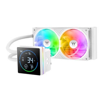 Thermaltake Th240-S V3 Argb Snow All In One Liquid Cpu Cooler White Cl-W471-Pl12sw-A