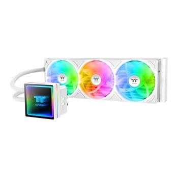 Thermaltake Th360 V3 Argb Snow All In One Liquid Cpu Cooler White Cl-W468-Pl12sw-A
