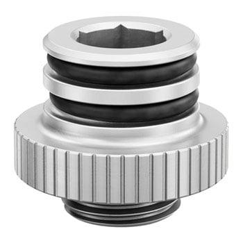EK-Quantum Torque Push-In Adapter M 7 - Satin Titanium