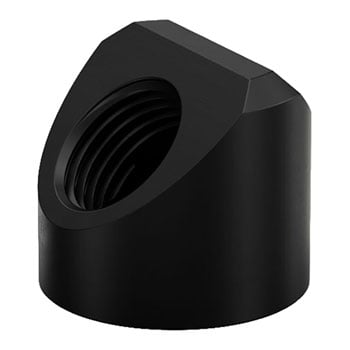 EK-Quantum Torque Static FF 45° Adapter - Satin Black