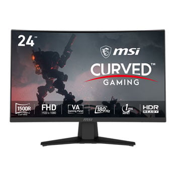 Open Box MSI MAG 244C 24" Full HD 180Hz Adaptive Sync Curved VA Gaming Monitor
