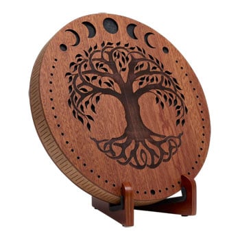 Meinl Sonic Energy 12" Rain Disk, Stream Sound, Moon Phases & Tree of Life Carving