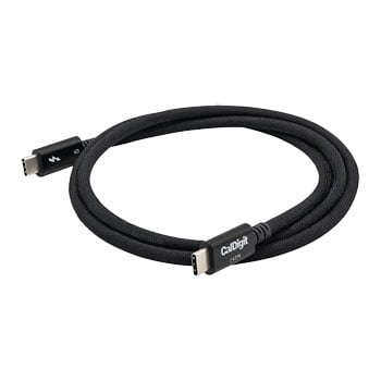 CalDigit 0.5 Metre Thunderbolt 5 Pro Cable (120Gbps 240W PD) Black USB-C to USB-C Cable