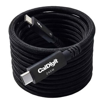 CalDigit 2 Metre Thunderbolt 5 Pro Cable (120Gbps 240W PD) Black USB-C to USB-C Cable