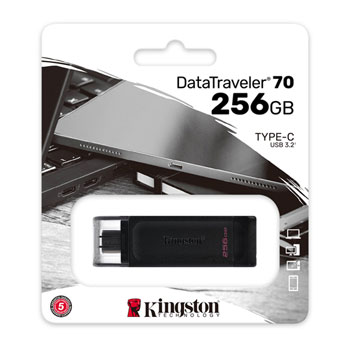 Kingston DataTraveler 70 256GB USB-C 3.2 Gen 1 Flash Drive