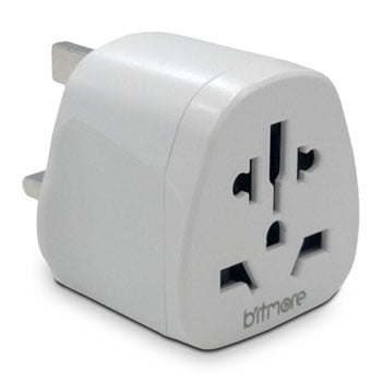 Bitmore BM-EC830UK Compact World to UK Travel Adapter 175+ Countries