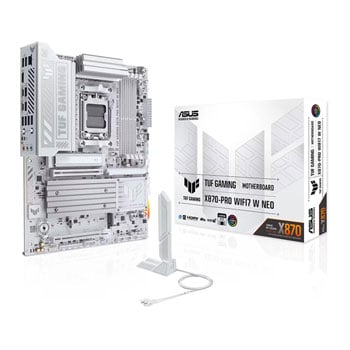 ASUS TUF GAMING X870-PRO WIFI7 W NEO AM5 DDR5 PCIe 5.0 ATX Motherboard