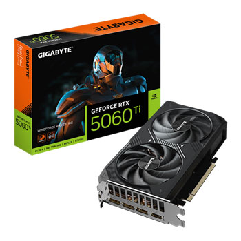Refurbished Gigabyte NVIDIA GeForce RTX 5060 Ti WINDFORCE MAX OC 16GB Blackwell Graphics Card