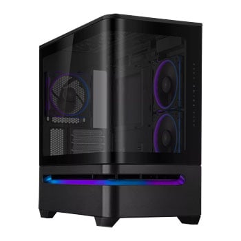 ASUS Prime AP202 ARGB Tempered Glass MicroATX Tower PC Case Black