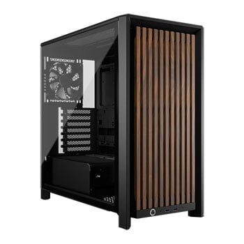 CORSAIR FRAME 4000D Wood RS Black Mid Tower Tempered Glass PC Case