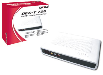 KWorld DVB-T 730 Digital TV System No PC Required!