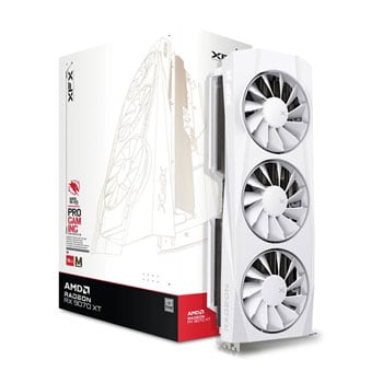 Refurbished XFX Quicksilver AMD Radeon RX 9070 XT Magnetic Air Edition 16GB Graphics Card White