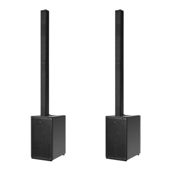 RCF EVOX J11 Active Three-way Portable Column Speaker (Black) Pair