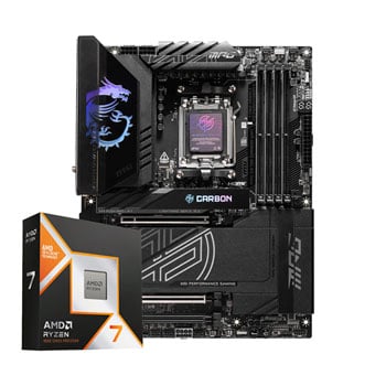 MSI MPG X870E Carbon WiFi + AMD Ryzen 7 9850X3D + 32GB CORSAIR DDR5 6000 CAS30 Bundle