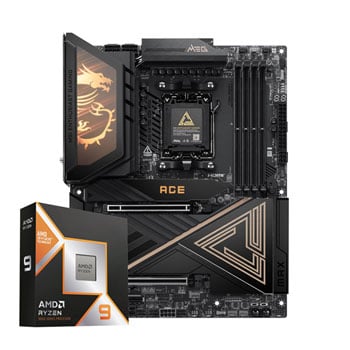MSI MEG X870E ACE MAX + AMD Ryzen 9 9950X3D + 64GB CORSAIR DDR5 Vengeance Bundle