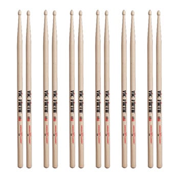 6 x Pairs Vic Firth - American Classic 5A Drumsticks Wood Tip