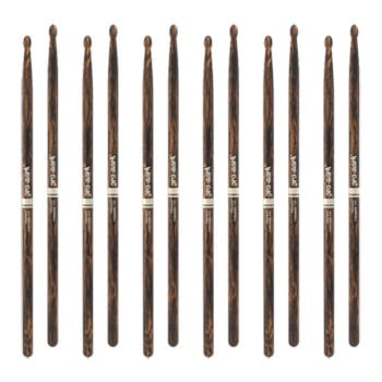 Pro Mark X Pairs - Promark Classic Forward 747 Firegrain Hickory Drumstick, O Size 6 Tx747w-Fg