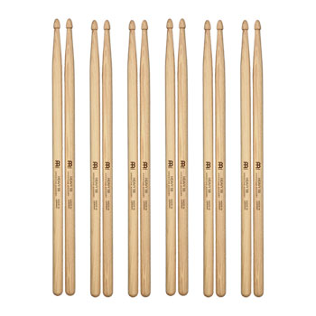 6 x Pairs - Meinl Heavy 5B American Hickory Drumsticks SB109