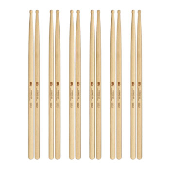 6 x Pairs - Meinl Hybrid 5A American Hickory Drumsticks - SB106