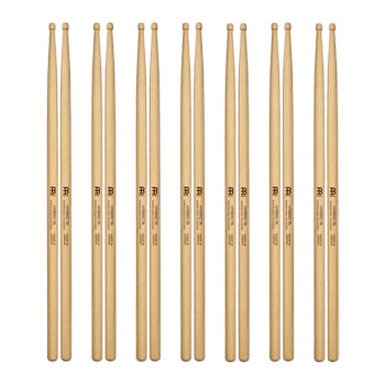 6 x Pairs - Meinl Hybrid 7A American Hickory Drumsticks SB105