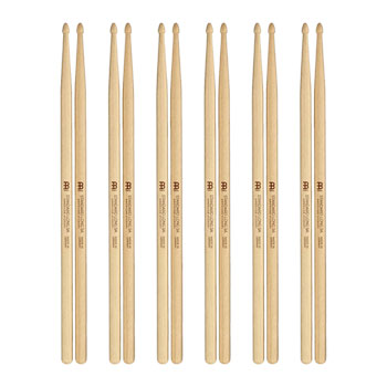6 x Pairs - Meinl Standard Long 5A American Hickory Drumsticks - SB103