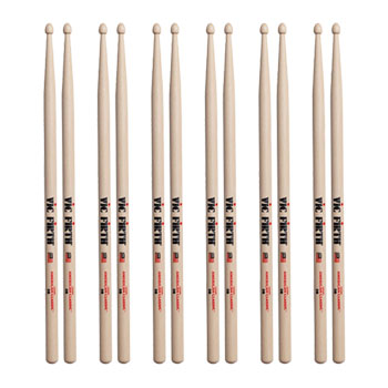 6 x Pairs Vic Firth American Classic 2B Drumsticks