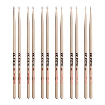 6 x Pairs Vic Firth American Classic 5A Nylon Tip Drumsticks