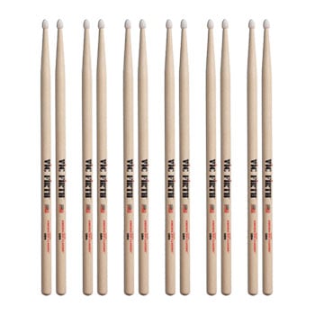 6 x Pairs - Vic Firth VF-5BN Drumsticks