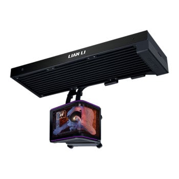 Lian Li Hydroshift II OLED Curved 360 Fanless Black All in One Liquid CPU Cooler