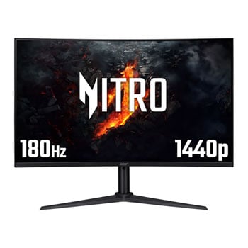 Acer Open Box Nitro 31.5" Xz2 Xz322quv3 Wqhd 180Hz Freesync Curved Gam Size 31 Um.jx0ee.307