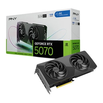 Pny Nvidia Geforce Rtx 5070 12Gb Slim Oc Blackwell Graphics Card Vcg507012dfsxpb1-O
