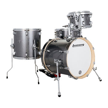 Ludwig Breakbeats 4-piece Shell Pack with Snare Drum - Frosted Sparkle
