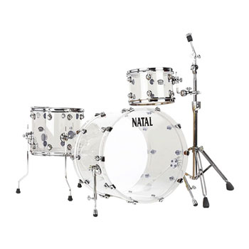 Natal Arcadia Acrylic 3-Piece Shell Pack 22/12/16 in Transparent Acrylic Finish