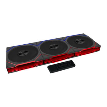 Lian Li Uni Fan TL Flex 120mm Black ARGB PWM Reverse Blade Triple Fan Pack