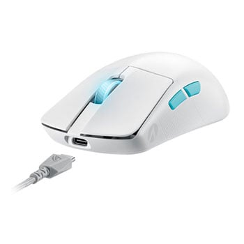 Refurbished ASUS ROG Harpe Ace Aim Lab Edition Optical Wireless Gaming Mouse White