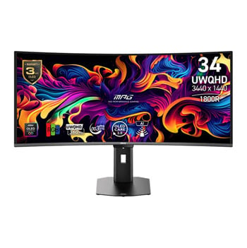 Refurbished MSI MPG 341CQR QD-OLED X36 34" 2K 360Hz DisplayHDR True Black 500 Gaming Monitor