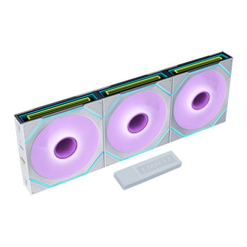 Lian Li Uni Fan SL-INF Flex 120mm White Reverse Blade ARGB PWM Triple Fan Pack