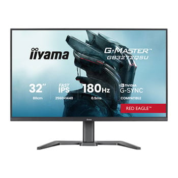 iiyama G-Master RED EAGLE GB3272QSU-B1 32” QHD 180Hz G-SYNC Compatible IPS Gaming Monitor