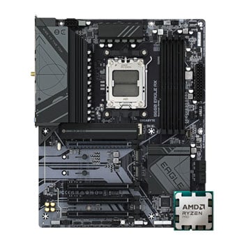 AMD Ryzen 7 PRO 7745 OEM CPU + Gigabyte B650 EAGLE ATX Motherboard Hardware Bundle