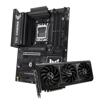 ASUS PRIME NVIDIA GeForce RTX 5080 OC Graphics Card with ASUS TUF GAMING B850-PLUS WIFI Motherboard