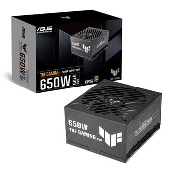 ASUS TUF Gaming 650W Gold EVO Fully Modular 80+ Gold ATX 3.1 Black Power Supply