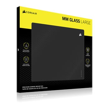 CORSAIR MM Glass Large Black Precision Gaming Mouse Pad